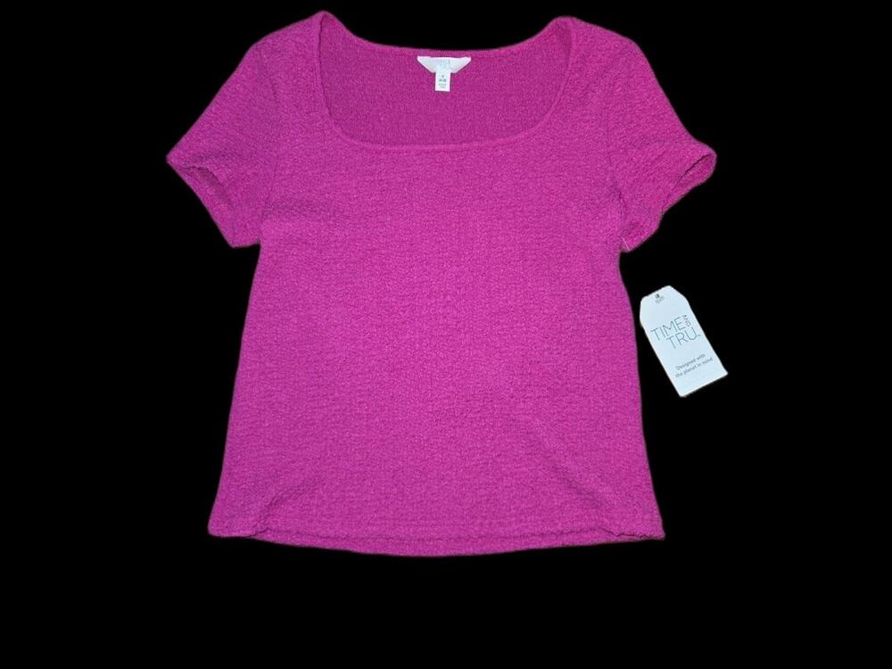 Magenta Pink Knit Pullover Sweater Size S